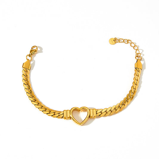 Bracelet tissé d'amour hip-hop européen et américain