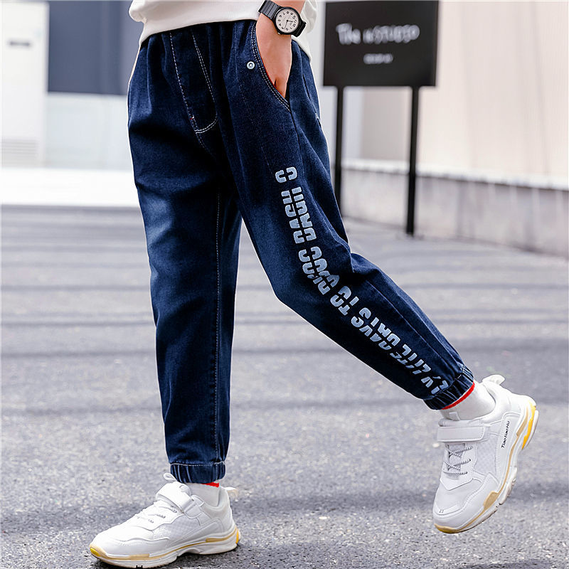 Jeans pour garçons automne et hiver nouveau velours une pièce
