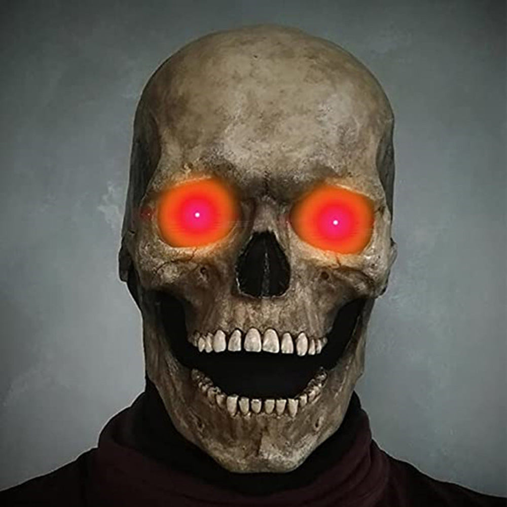 Masque de crâne complet, casque avec mâchoire mobile, squelette 3D, masque d'horreur, Costume de Cosplay pour adultes