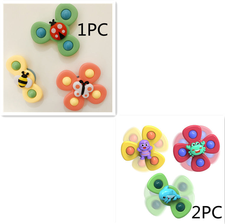 Niños Gyro insecto lechón Spinner sonajero baño juguetes de baño mesa cena apaciguar juguetes para bebés niños pequeños