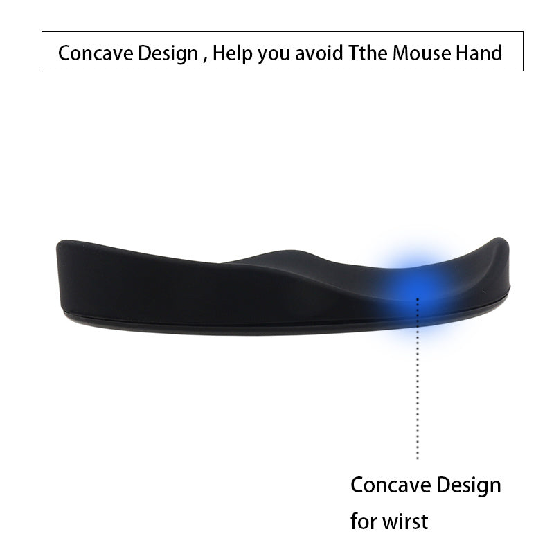 Repose-poignet de souris ergonomique, tapis de souris en Gel de silicone antidérapant, tapis de Support de repose-poignet aérodynamique, tapis de souris d'ordinateur pour accessoires de PC de jeu de bureau