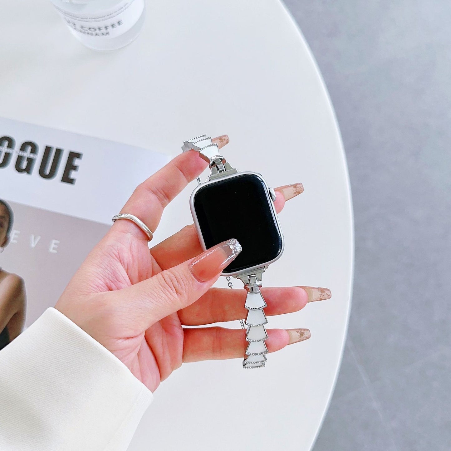 Bracelet à coquillages dégradés pour femmes