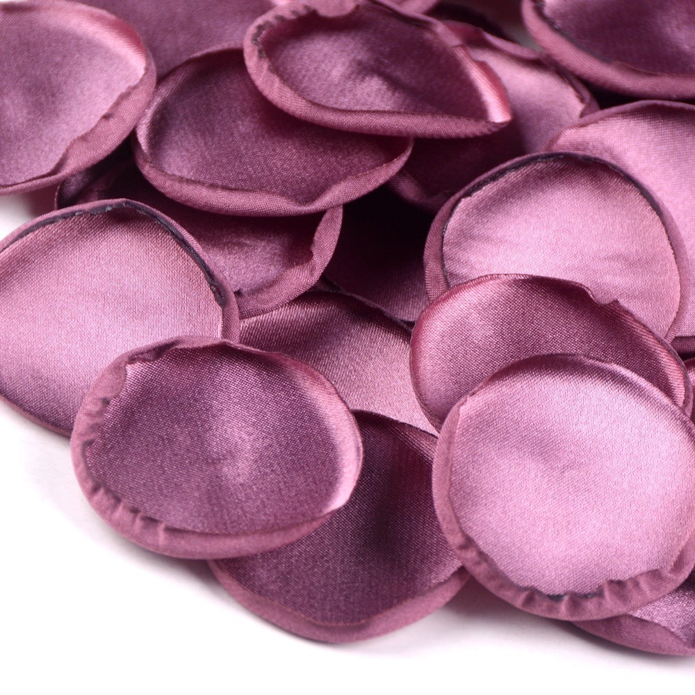 4cm Silk Rose Burnt Edge Petals Wedding Glowing Cream Powder Laminate