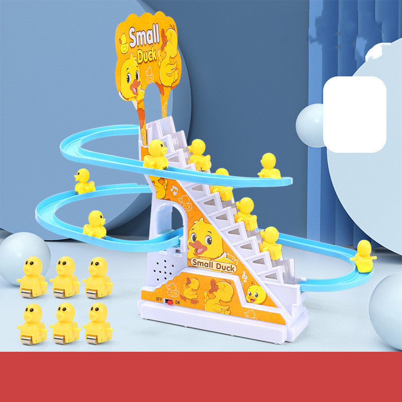Pequeño Pato Subiendo Escaleras Juguete Pequeño Pingüino Escalera Automática Luz