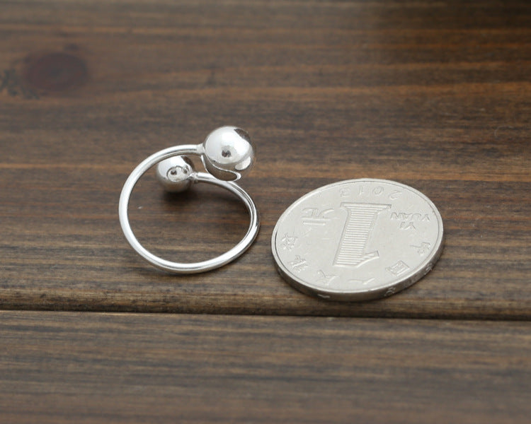 Bague en argent sterling avec petites perles