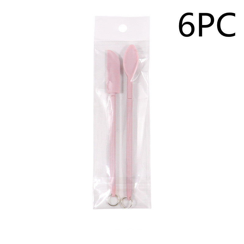 Spatule cosmétique en silicone Mini rétractable étendue
