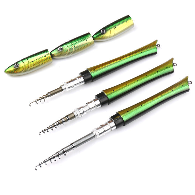 Caña de pescar Luya para pesca en hielo, pesca en roca