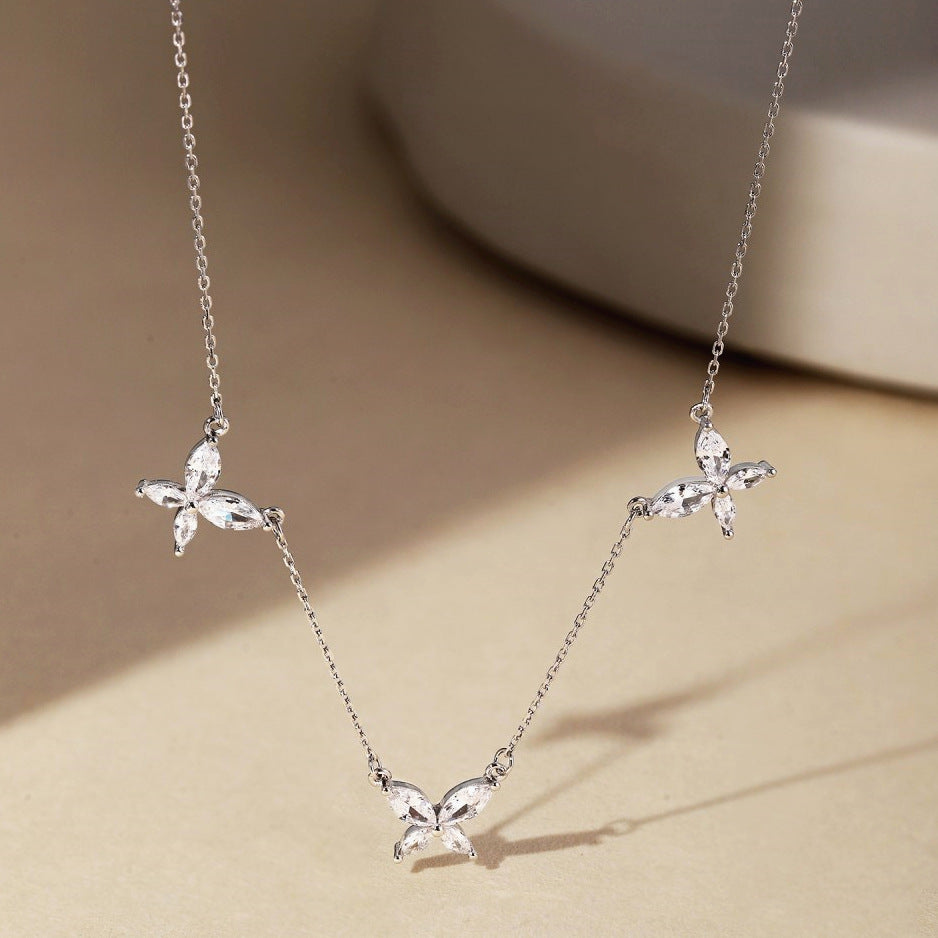 S925 Sterling Silver Butterfly Necklace