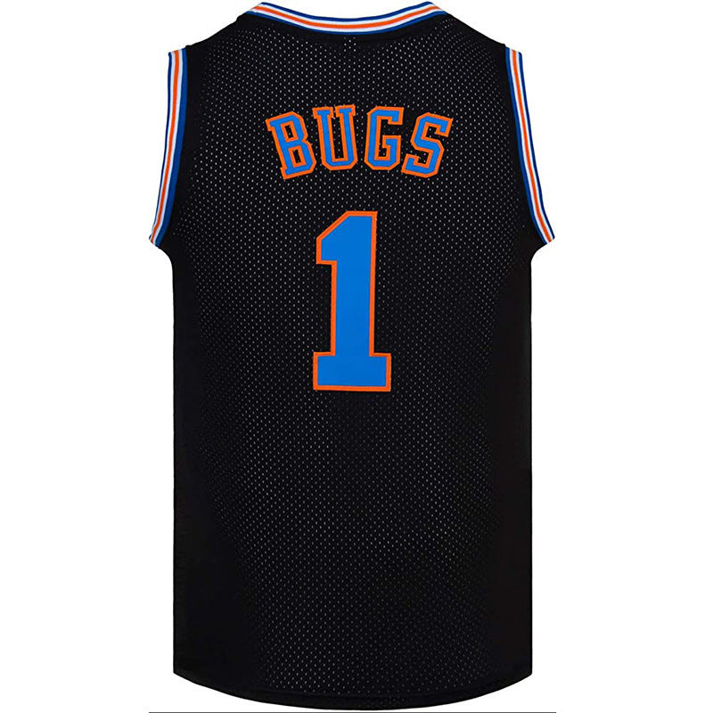 Ropa de baloncesto retro con bordado de camiseta de película espacial