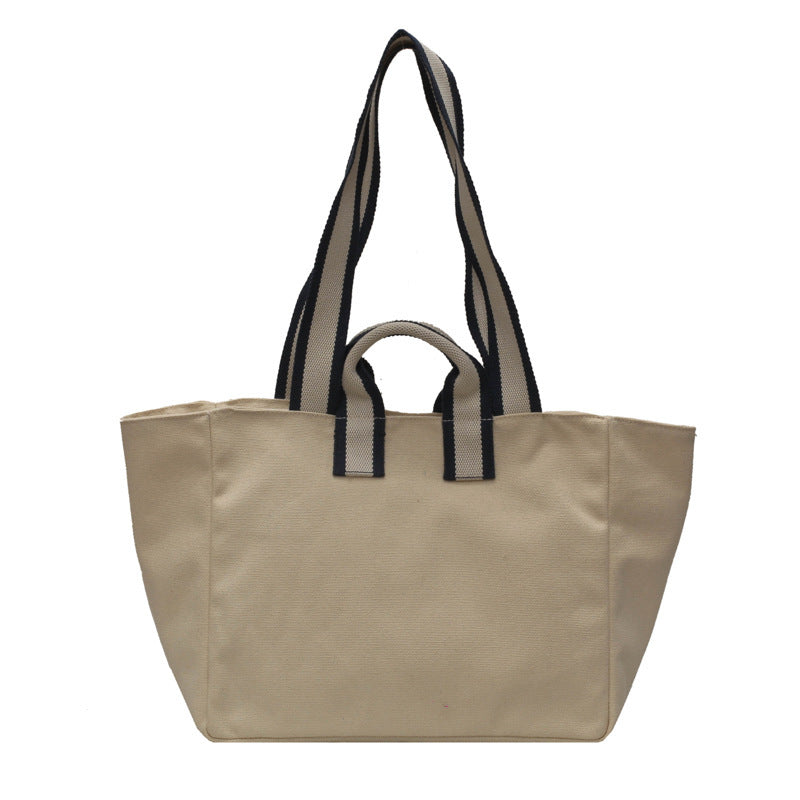 Sac en toile portable imperméable, tendance, simple, grande capacité