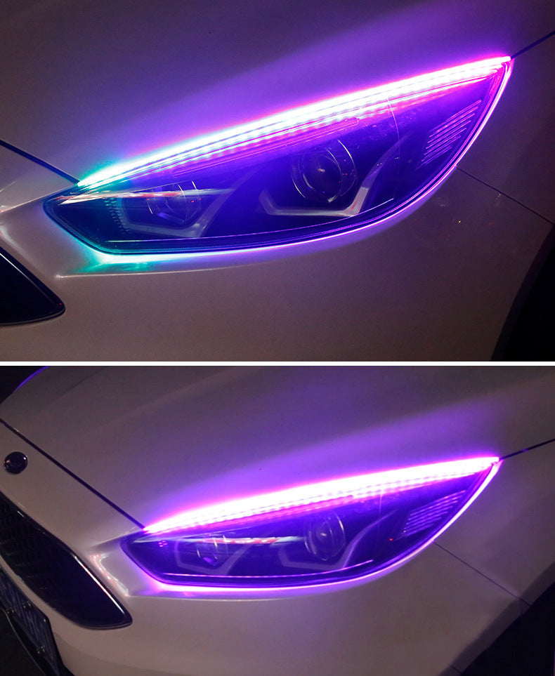 Coloré avec télécommande Streamer clignotant phares LED universels