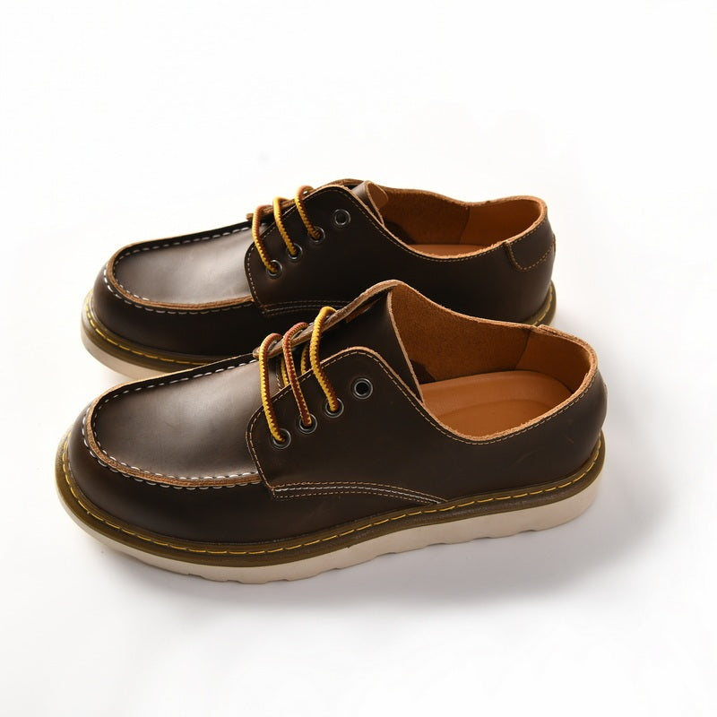 Edición de corte bajo con piel de caballo loco retro americano