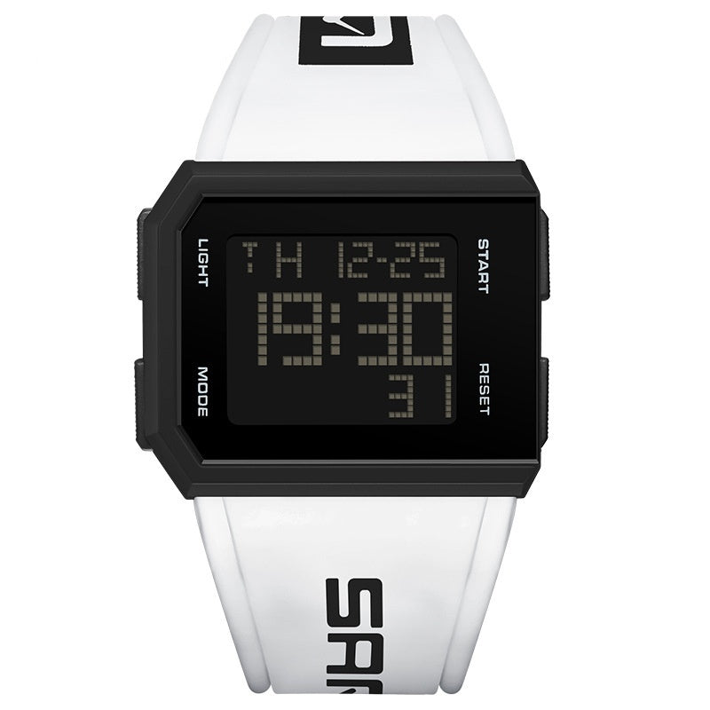 Montre lumineuse carrée à la mode, montre polyvalente