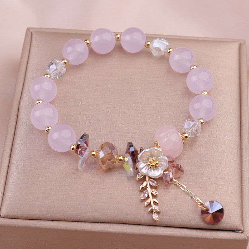 Women's Fashionable Elegant Natural Stone Crystal Bracelet