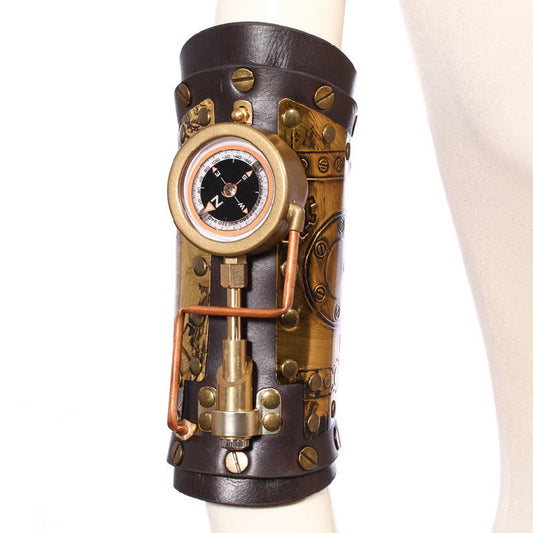 Steampunk compass bracelet