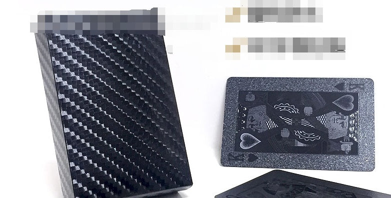 Black Diamond laser creative waterproof plastic poker, foreign trade gold foil poker table card