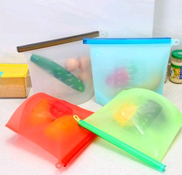 Sac de conservation en Silicone, sac scellé sous vide, sac de conservation des aliments, sac de conservation des aliments et des fruits au réfrigérateur