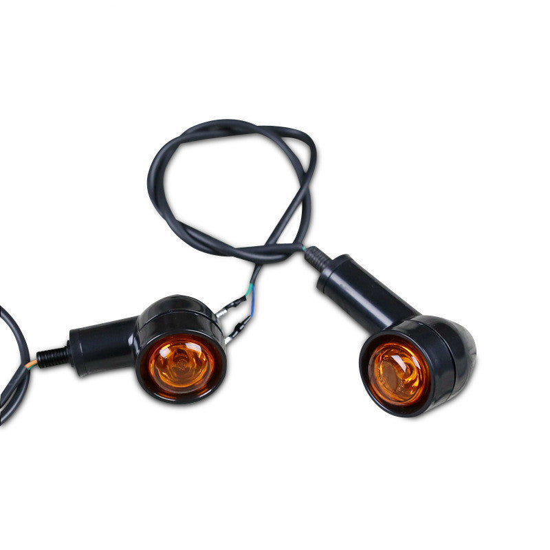 Retro motocicleta modificada LED mini luz de señal de giro luz de giro