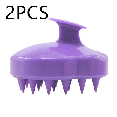 Brosse en silicone pour nettoyer le cuir chevelu et masser les méridiens sanguins