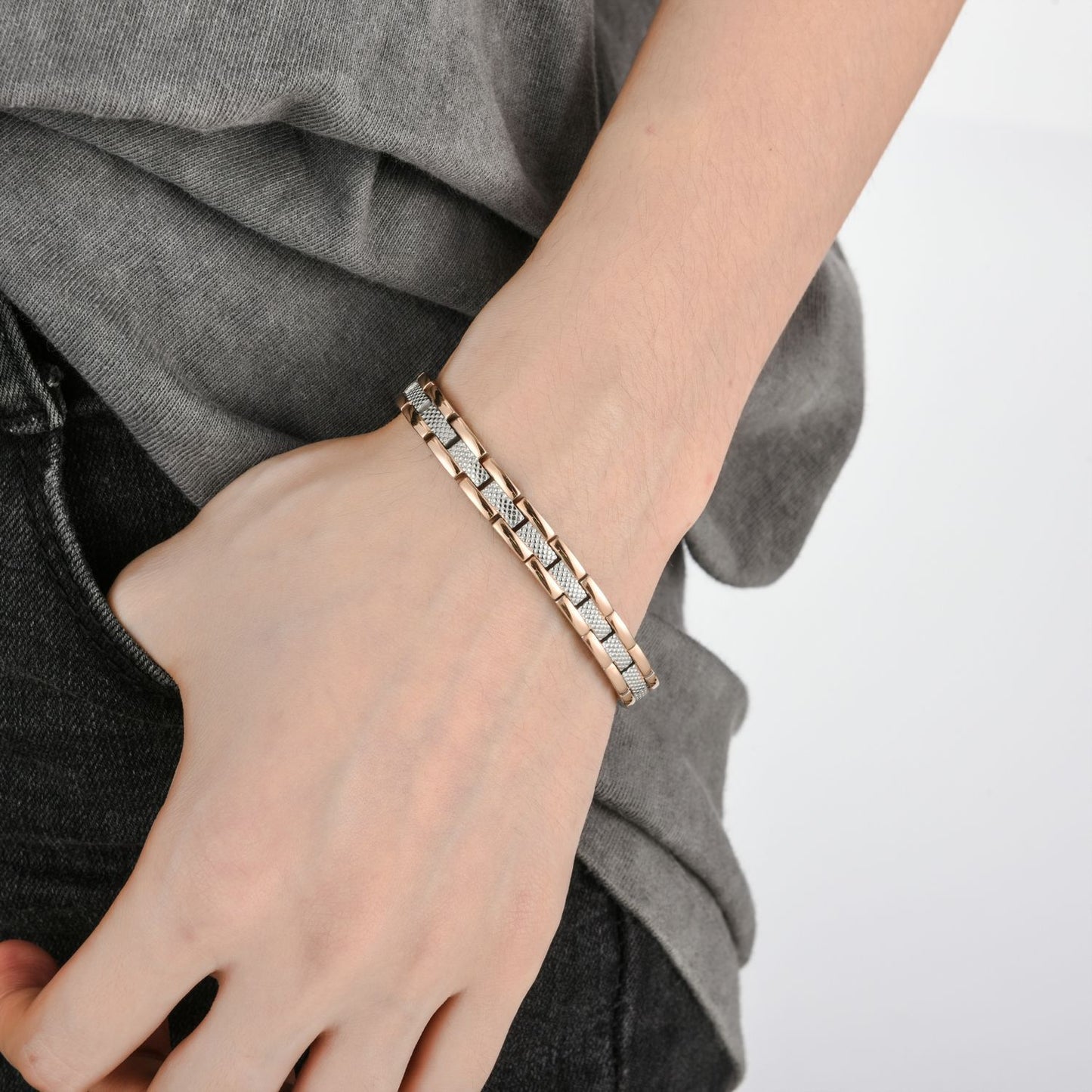 Women's Titanium Steel Energy Magnet Bracelet