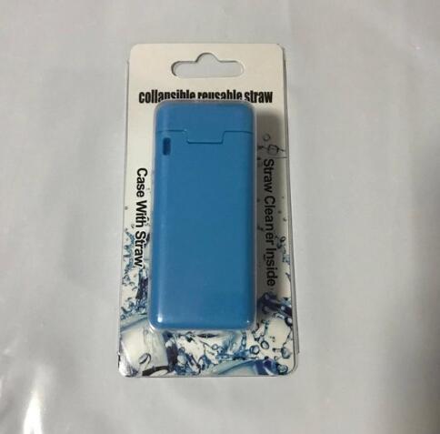 Paille de poche en acier inoxydable, réutilisable, Portable, livraison directe