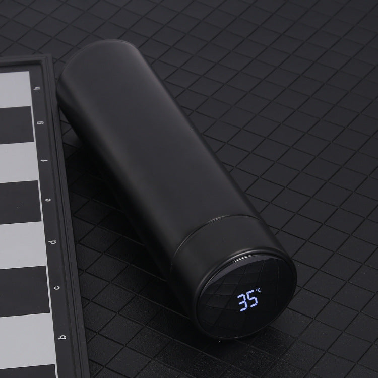 Botella de agua inteligente de 500ML, frascos de vacío de acero inoxidable, pantalla inteligente de temperatura, tazón taza de café