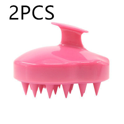 Brosse en silicone pour nettoyer le cuir chevelu et masser les méridiens sanguins