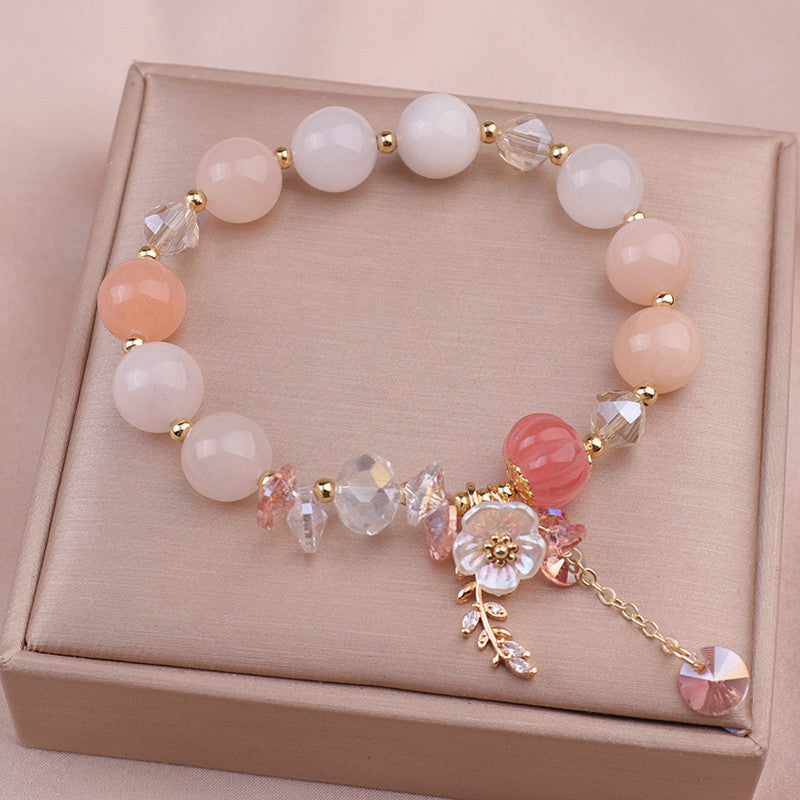 Women's Fashionable Elegant Natural Stone Crystal Bracelet