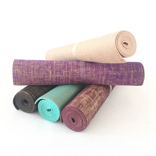 Tapis de yoga en toile de sac