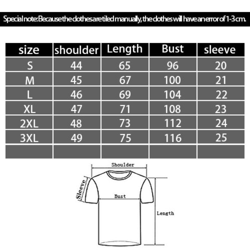 3D Digital Printing Casual Round Neck Short Sleeves T-shirt