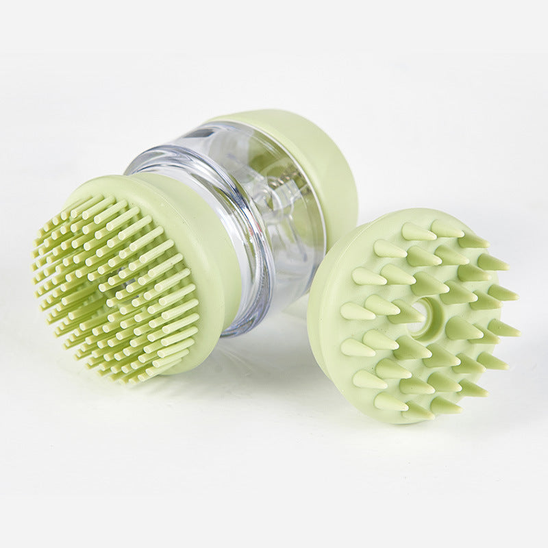 Peigne multifonctionnel de brosse de massage de bain pour animaux de compagnie