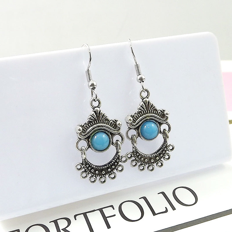 Boucles d'oreilles à petits bijoux de style ethnique bohème