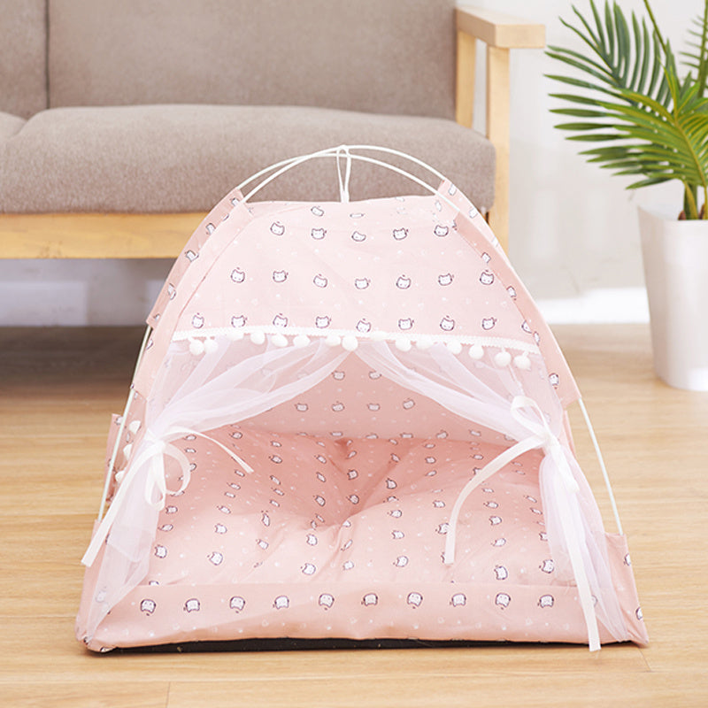 Cama para mascotas semicerrada