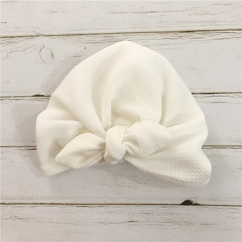 Bonnet bébé avec nœud