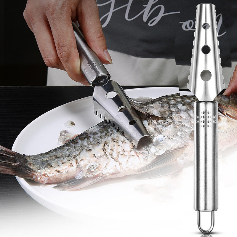 Báscula de acero inoxidable 430 para eliminar artefactos, herramienta para matar peces, utensilios de cocina