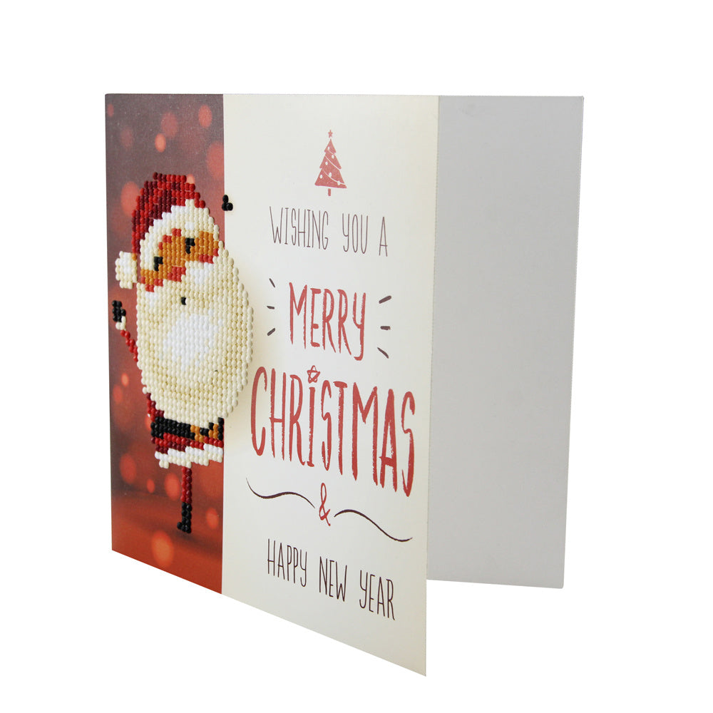 Cartes de vœux avec peinture diamant 5D, bricolage de noël, cartes postales d'anniversaire, dessin animé, Festival pour enfants, cartes de vœux brodées, cadeaux