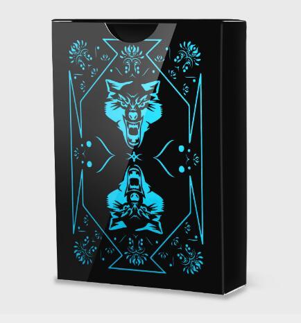 Black Diamond laser creative waterproof plastic poker, foreign trade gold foil poker table card