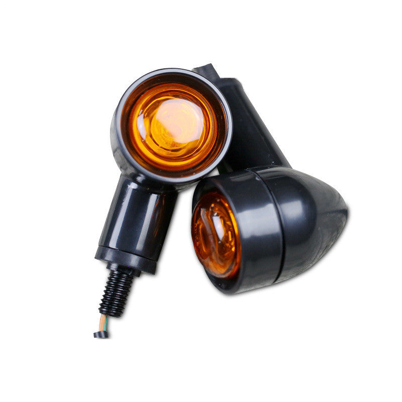 Retro motocicleta modificada LED mini luz de señal de giro luz de giro