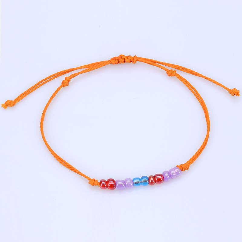 Versatile Large Bead Woven Bracelet