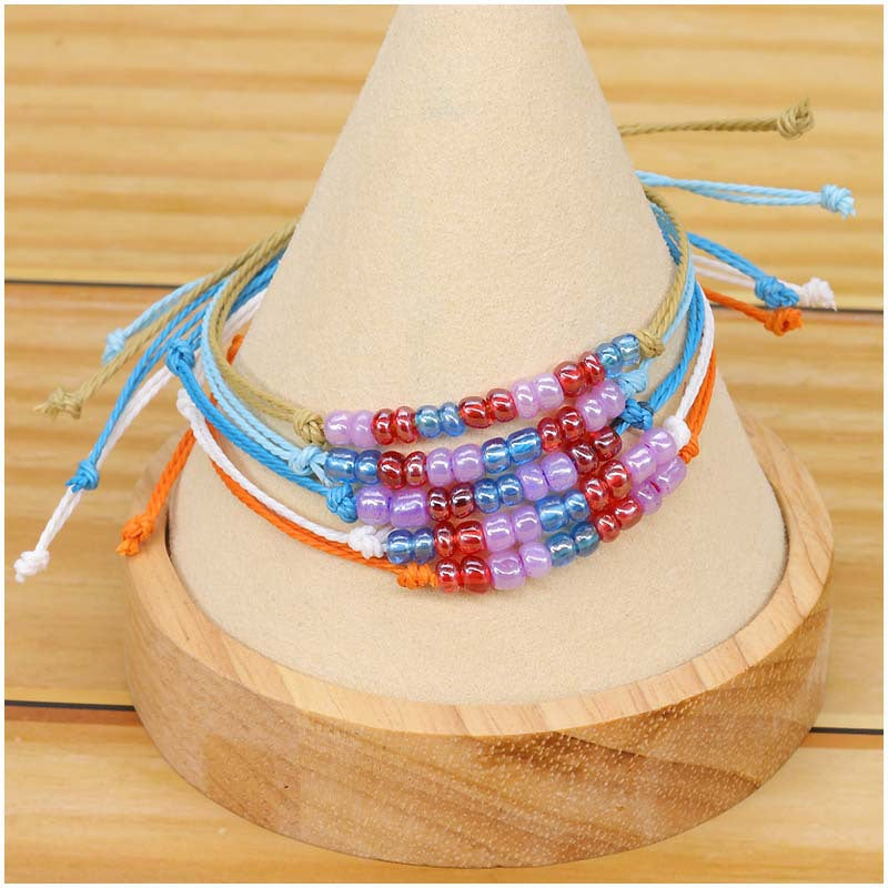 Versatile Large Bead Woven Bracelet