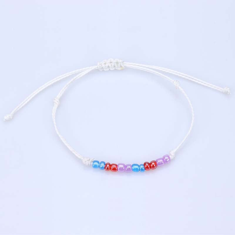 Versatile Large Bead Woven Bracelet
