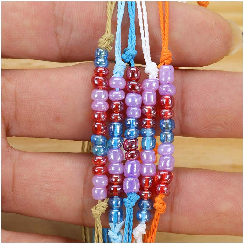 Versatile Large Bead Woven Bracelet