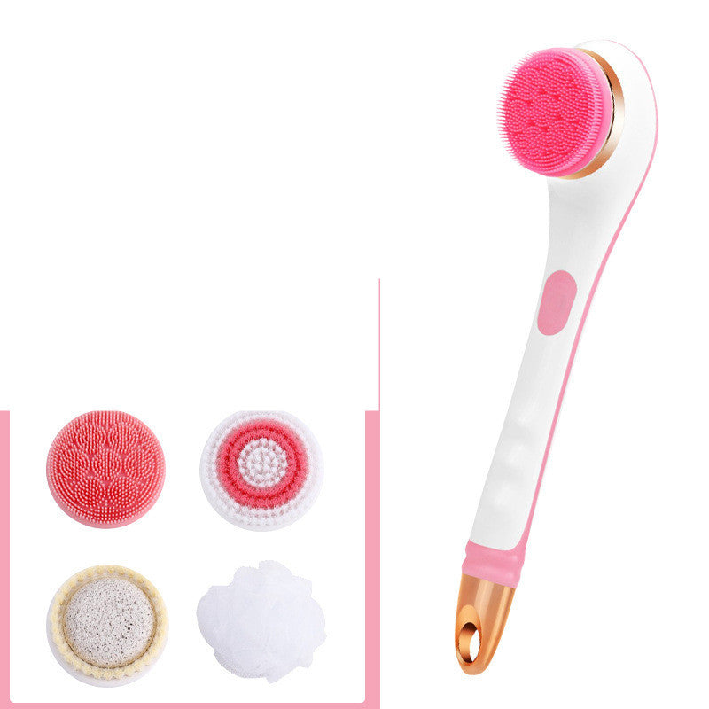 Brosse de bain électrique en Silicone, épurateur de dos, Rechargeable par USB, brosse de douche rotative à 2 vitesses, brosse de nettoyage du corps étanche pour Spa