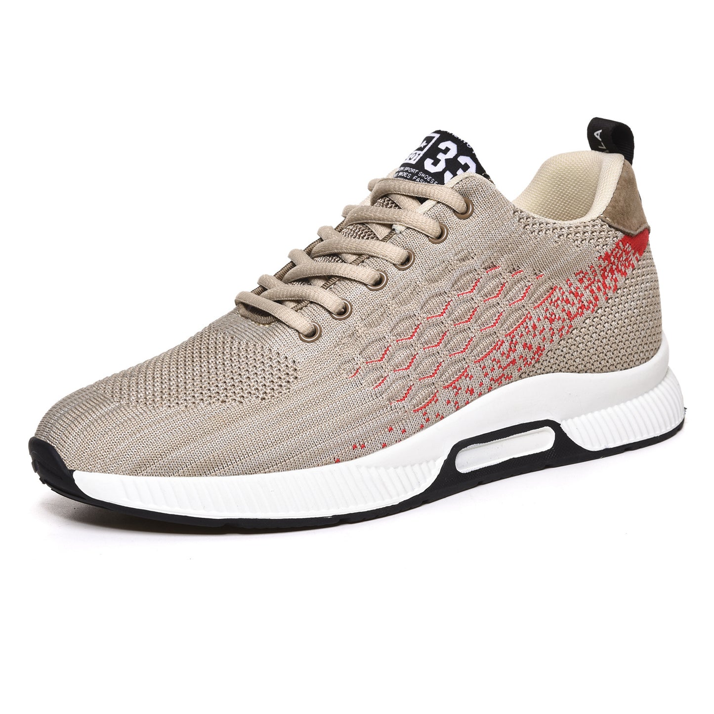 Zapatos para correr invisibles con malla Fly-kit y aumento de altura de 6 cm