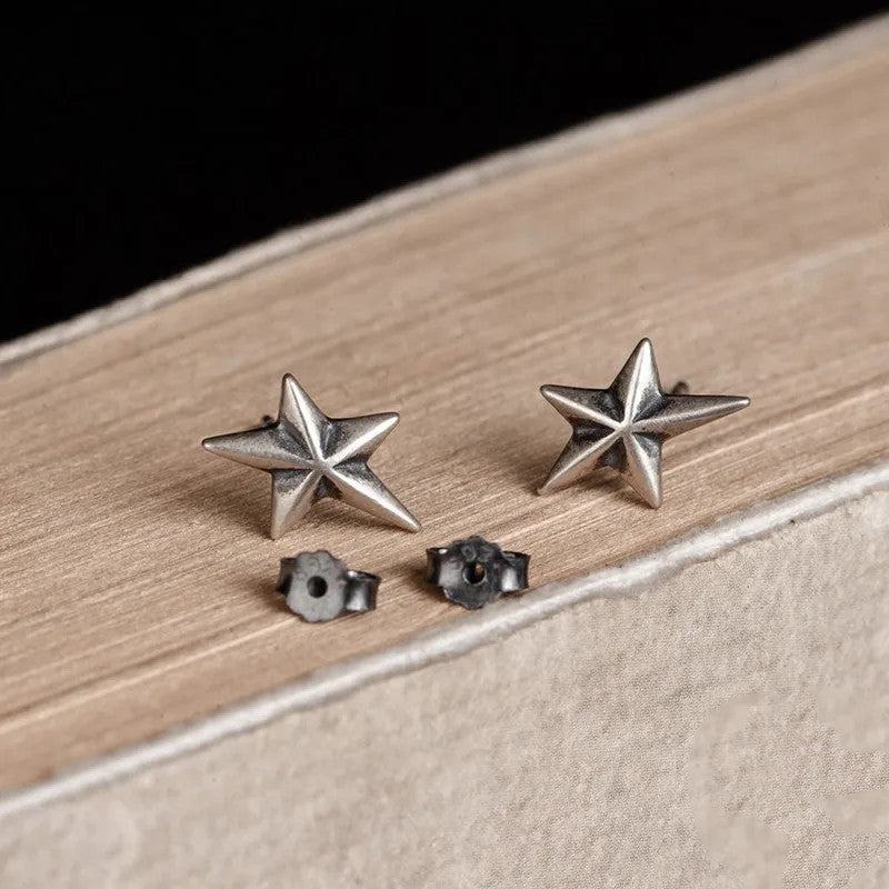 Personalized Retro Temperament Five-star Earrings
