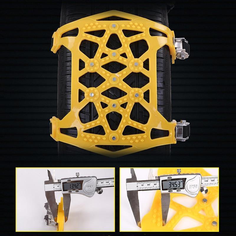 3 cadenas para neumáticos de nieve.