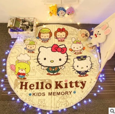 Tapis de rangement pour voiture en coton, modèles d'explosion Ins, tapis de rangement pour jouets, sortie ronde, tapis d'escalade pour enfants, sac de rangement