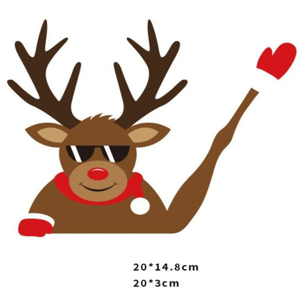 Autocollant de voiture d'essuie-glace Père Noël sans sangles