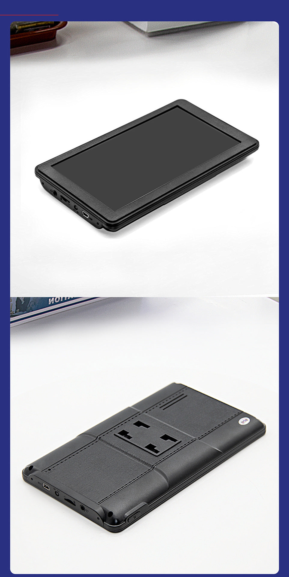 J702 256m8G Navegador GPS portátil de 7 pulgadas Transmisor FM Bluetooth opcional AVIN Imagen de inversión