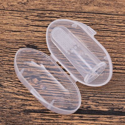 Brosse à dents en Silicone pour bébé, anneau de dentition pour enfants, outil d'entraînement, masseur transparent